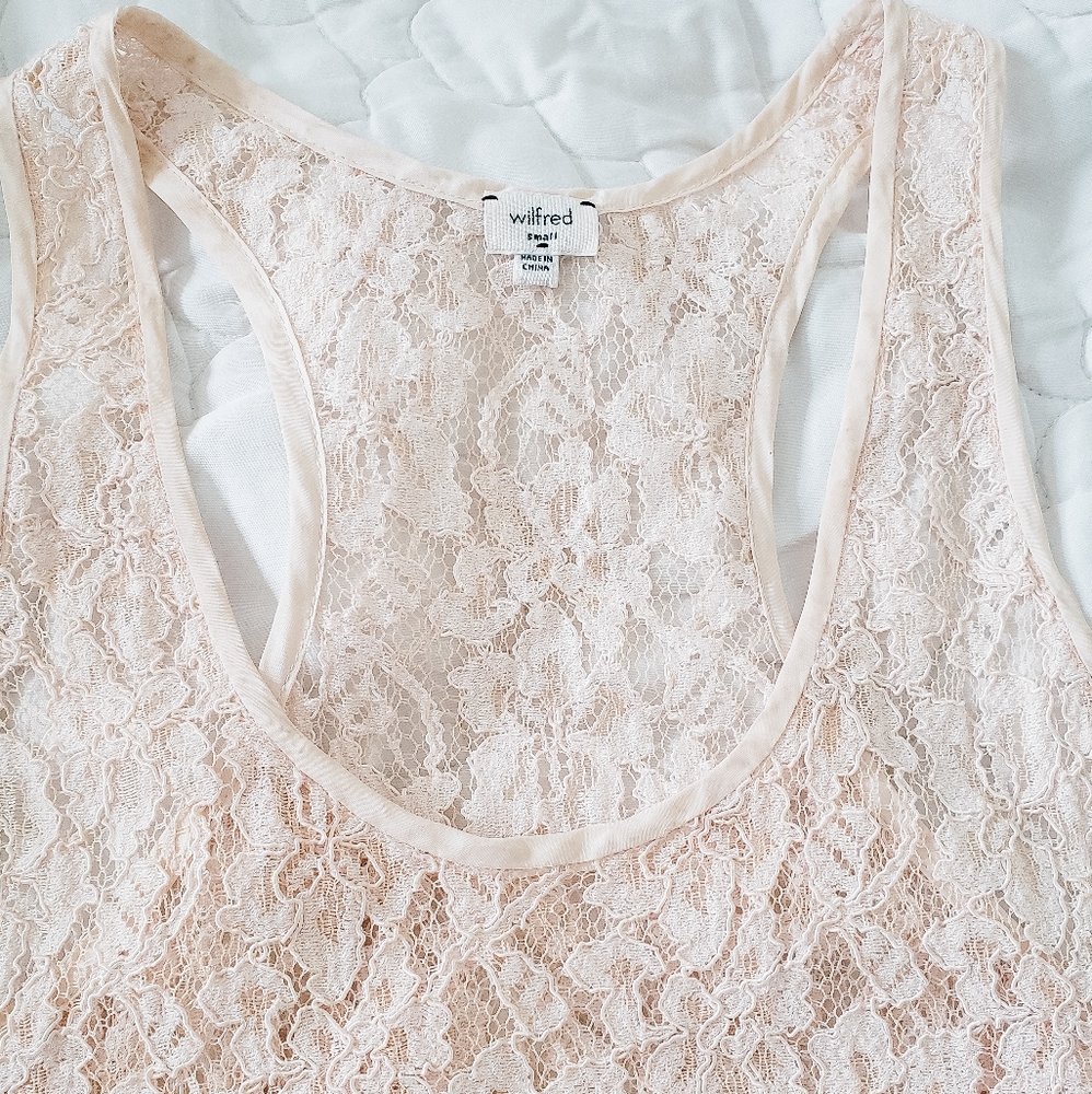 Wilfred lace tank top